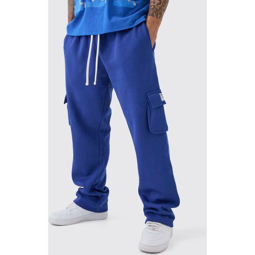 Pantalón Deportivo Cargo Holgado Básico Con Etiqueta De Tela - boohoo - Modalova