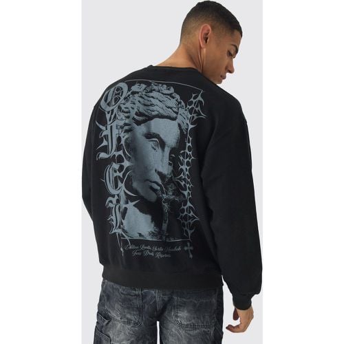 Sudadera Oversize Ofcl Con Estampado Renacentista - boohoo - Modalova