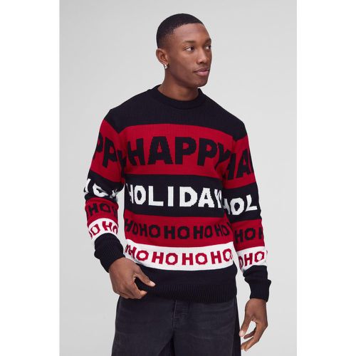 Maglione natalizio Happy Holidays Regular Fit - boohoo - Modalova