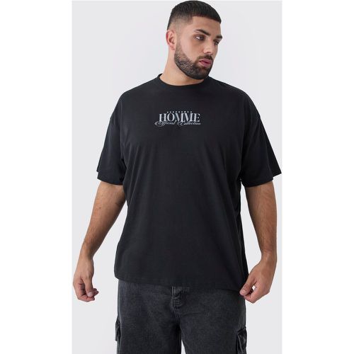 T-shirt Plus Size oversize Homme con stampa rinascimentale - boohoo - Modalova