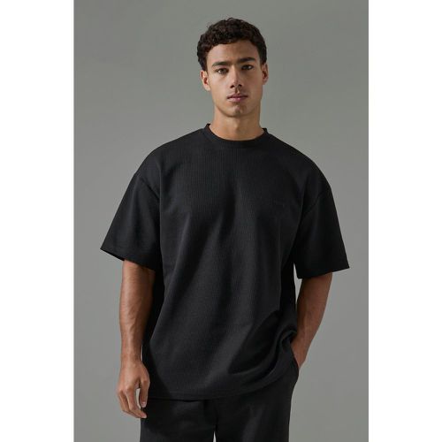 Camiseta Oversize Man Sport De Tela Gofre - boohoo - Modalova