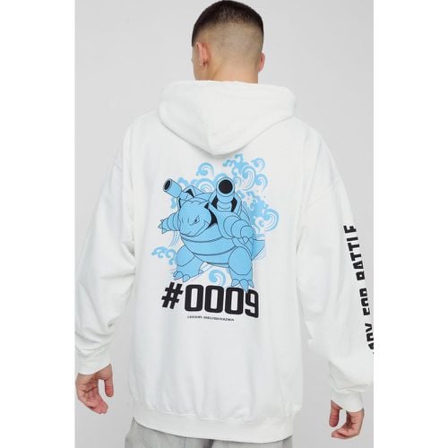 Felpa oversize con stampa ufficiale di Pokemon Blastoise e cappuccio - boohoo - Modalova