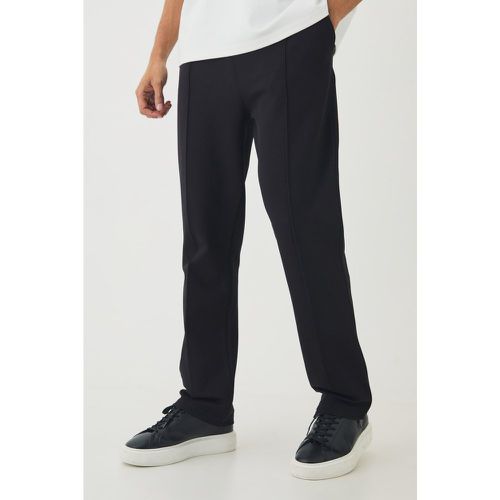 Pantaloni tuta Slim Fit in twill di jersey con nervature - boohoo - Modalova