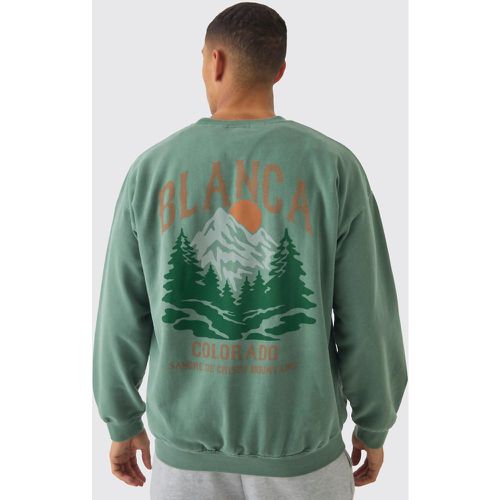 Felpa oversize con grafica Colorado Mountains - boohoo - Modalova