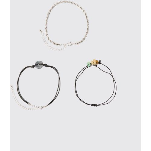 Pack De 3 Pulseras Mixtas Con Cuentas - boohoo - Modalova