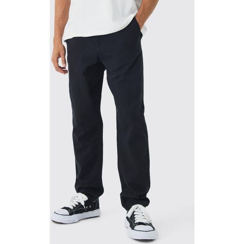 Pantaloni Chino extra comodi neri - boohoo - Modalova