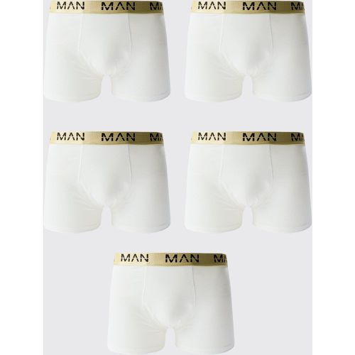 Boxer Man Dash color oro con fascia in vita - set di 5 paia - boohoo - Modalova