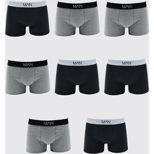 Boxer in colori misti con firma Man - set di 7 paia - boohoo - Modalova