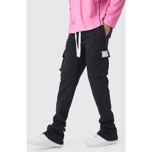 Pantalón Deportivo Pitillo Cargo De Tela Con Pernera Plisada - boohoo - Modalova