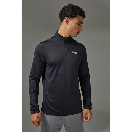 Top Man Active per alta performance con zip corta - boohoo - Modalova