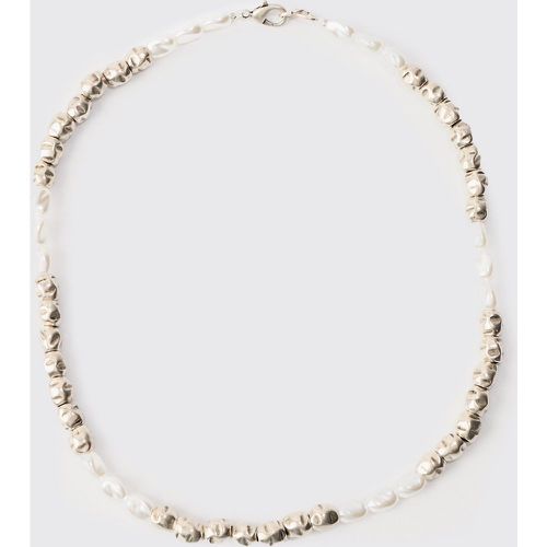 Collana di perle con perle, Bianco - boohoo - Modalova