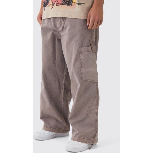 Pantaloni Cargo super extra comodi in lavaggio a olio con vita elasticizzata - boohoo - Modalova