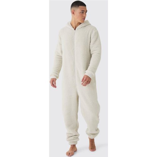 Pijama Enterizo Grueso De Forro Polar Con Capucha Y Botamanga - boohoo - Modalova