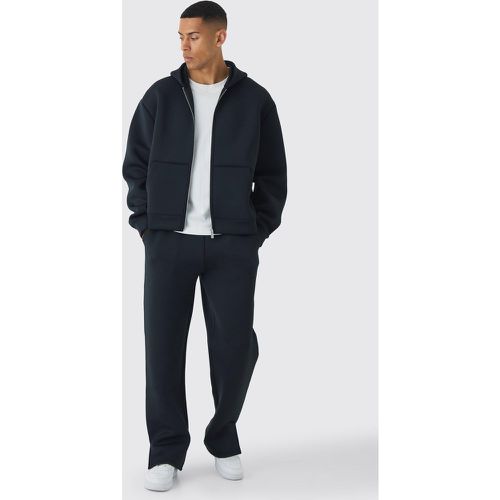 Chándal Oversize Recto De Scuba Con Cremallera Y Pantalón Deportivo - boohoo - Modalova