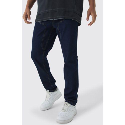 Jeans Slim Fit in denim rigido stile Carpenter - boohoo - Modalova