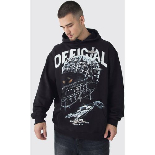 Sudadera Tall Oversize Official Con Capucha Y Estampado De Pasamontañas - boohoo - Modalova