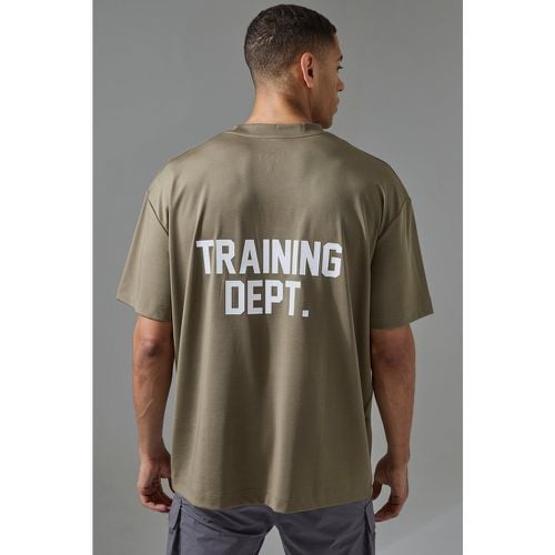 Camiseta Man Active Oversize Resistente Con Estampado Training Dept - boohoo - Modalova