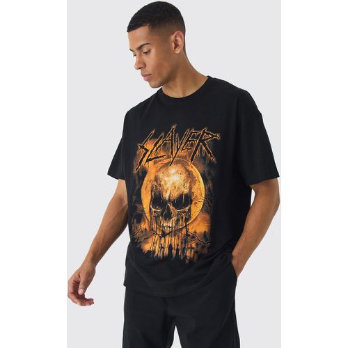 Camiseta Oversize Con Estampado De Slayer Band - boohoo - Modalova