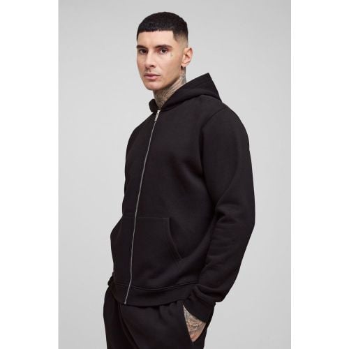 Sudadera Tall Básica Con Capucha Y Cremallera De 330G/M² - boohoo - Modalova