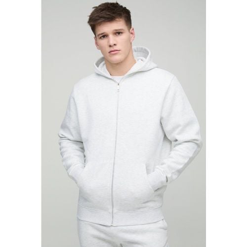 Sudadera Tall Básica Con Capucha Y Cremallera De 330G/M² - boohoo - Modalova