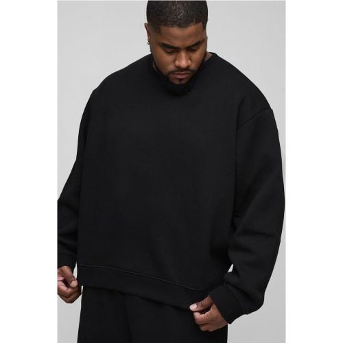 Sudadera Plus Oversize Básica Recta De 330G/M² - boohoo - Modalova