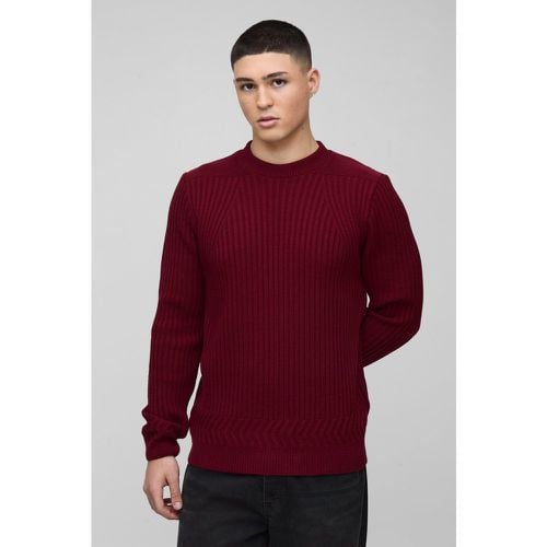 Maglione Regular Fit con fondo intrecciato - boohoo - Modalova