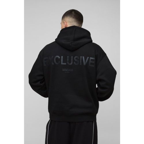 Sudadera Oversize Gruesa Con Capucha Y Estampado Exclusive De Construcción Alta - boohoo - Modalova