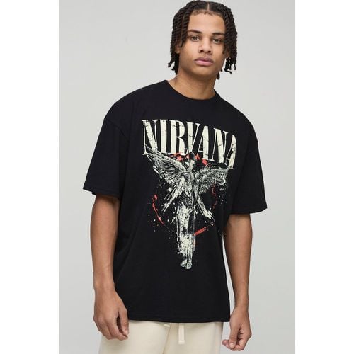 Camiseta Oversize Con Estampado De Nirvana - boohoo - Modalova