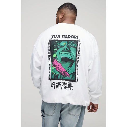 Sudadera Plus Oversize Con Estampado De Jujutsu Kaisen - boohoo - Modalova