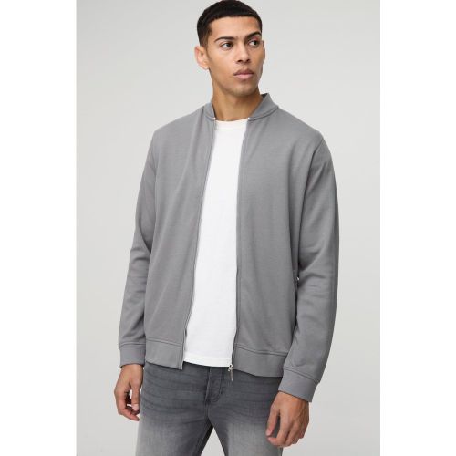 Giacca Bomber Regular Fit in maglia intrecciata - boohoo - Modalova