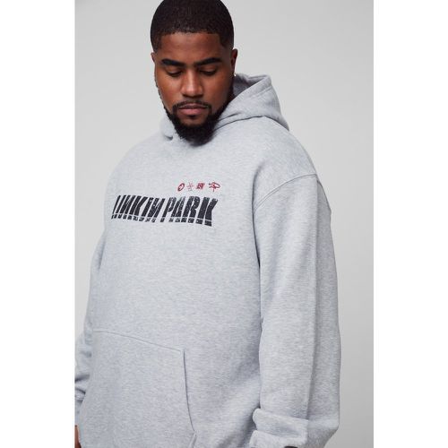 Sudadera Plus Oversize Con Capucha Y Lavado A La Piedra De Linkin Park - boohoo - Modalova