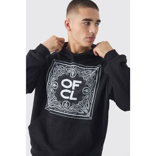 Sudadera Recta Con Estampado Gráfico Ofcl Y Estampado Bandana - boohoo - Modalova