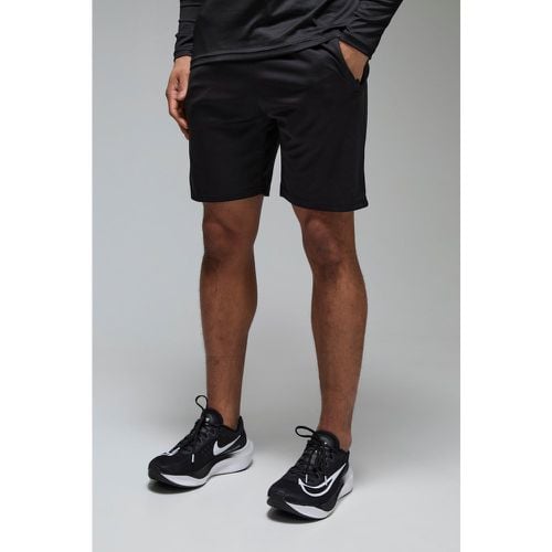 Pantaloncini da palestra Man Active da 7 pollici in Stretch con tasche e zip - boohoo - Modalova