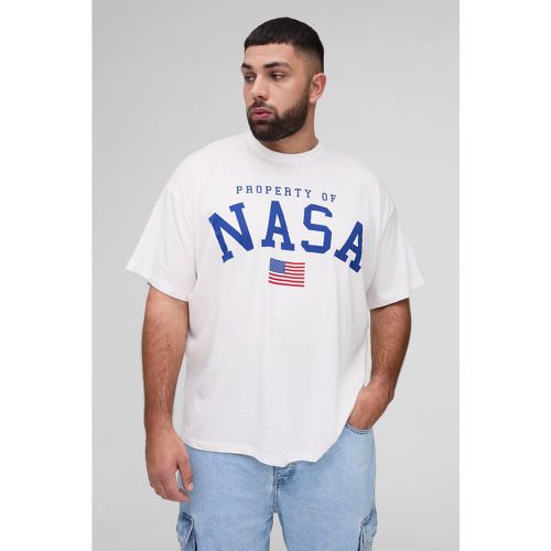 Camiseta Plus Oversize Con Estampado De Logo De Nasa - boohoo - Modalova