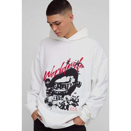 Sudadera Oversize Con Capucha Y Estampado Gráfico Worldwide Money - boohoo - Modalova