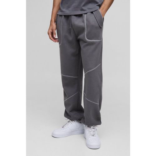 Pantaloni tuta oversize con cuciture a contrasto - boohoo - Modalova