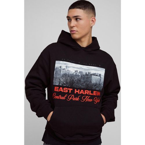 Sudadera Recta Con Capucha Y Estampado Gráfico De East Harlem - boohoo - Modalova