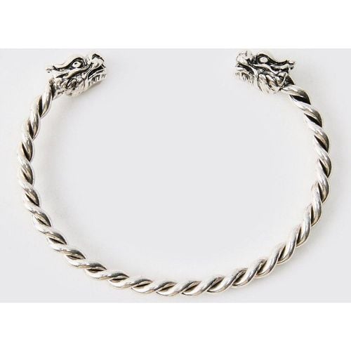 Bracciale rigido con testa di drago - boohoo - Modalova