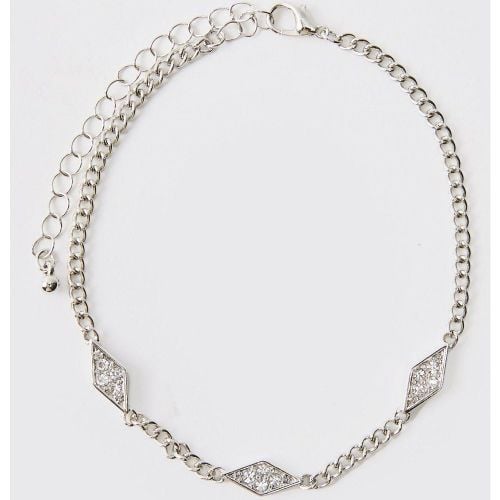 Pulsera Con Incrustaciones, Gris - boohoo - Modalova