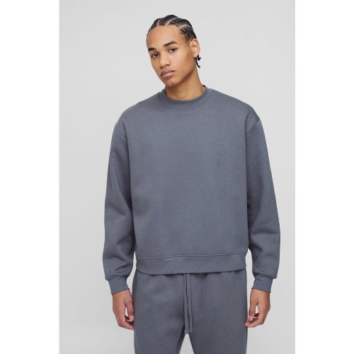 Sudadera Oversize Básica Recta Con Cuello Extendido 330G/M² - boohoo - Modalova