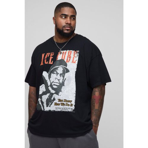 T-shirt Plus Size Regular Fit con stampa ufficiale Ice Cube - boohoo - Modalova