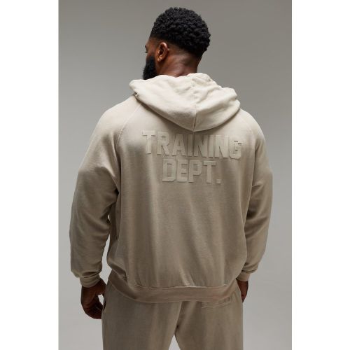Sudadera Man Active Oversize Con Capucha Y Lavado A La Piedra - boohoo - Modalova