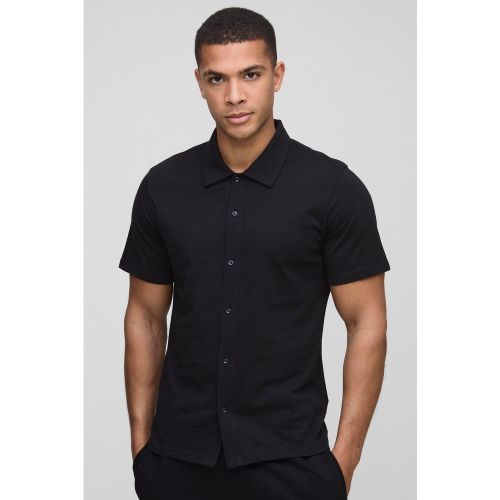 Camisa Ajustada De Manga Corta Y Tela Jersey - boohoo - Modalova