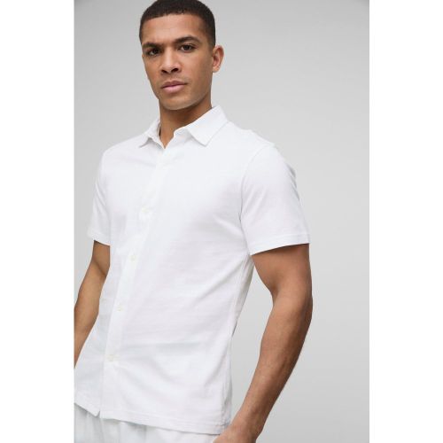 Camisa Ajustada De Manga Corta Y Tela Jersey - boohoo - Modalova