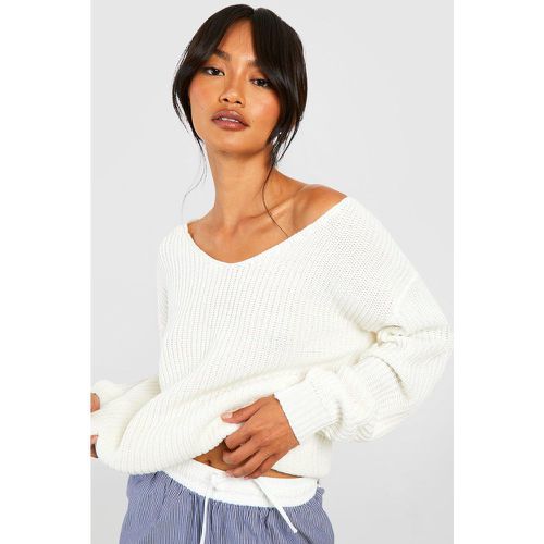 Jersey Oversize Con Cuello De Pico - boohoo - Modalova