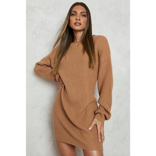 Vestido Jersey Con Cuello De Caja - boohoo - Modalova