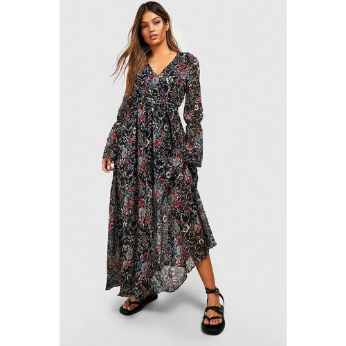 Vestido Maxi Bohemio Con Atadura - boohoo - Modalova