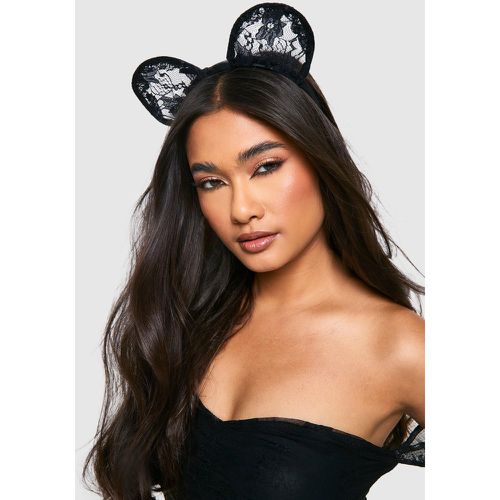 Orejas De Gato Para Halloween De Encaje - boohoo - Modalova