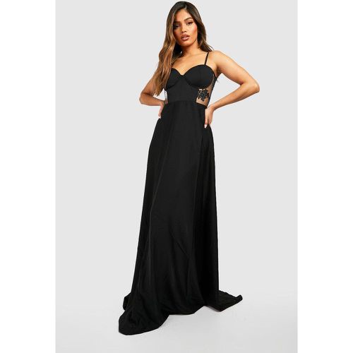 Vestido Maxi Estilo Corsé Con Encaje - boohoo - Modalova