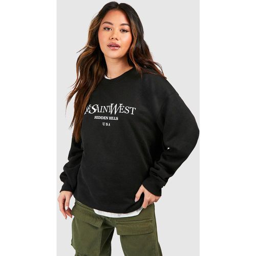 Sudadera Oversize Con Eslogan De Ye Saint West - boohoo - Modalova